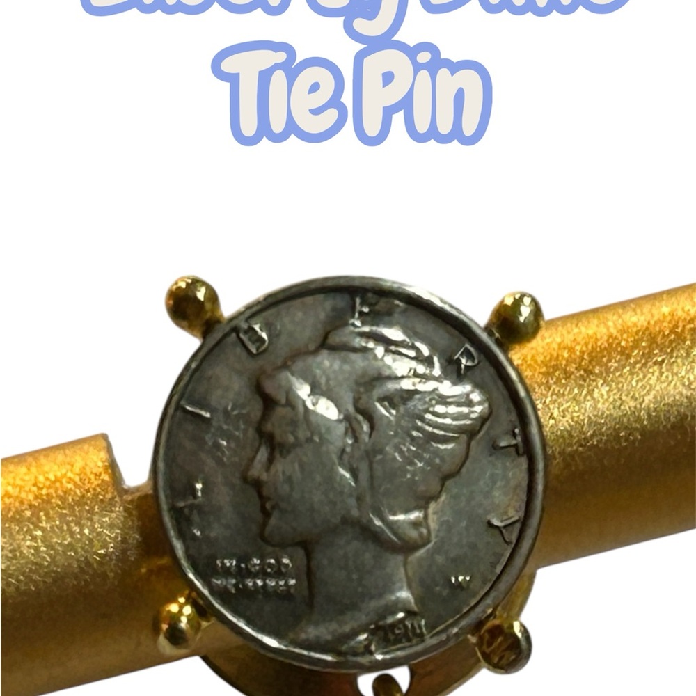 Liberty Dime Vintage Tie Pin Mini